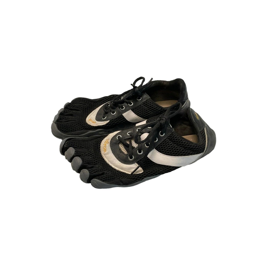 Vibram FiveFingers Speed Shoes Mens EU 42 US 9 Black Lace Up Running READ